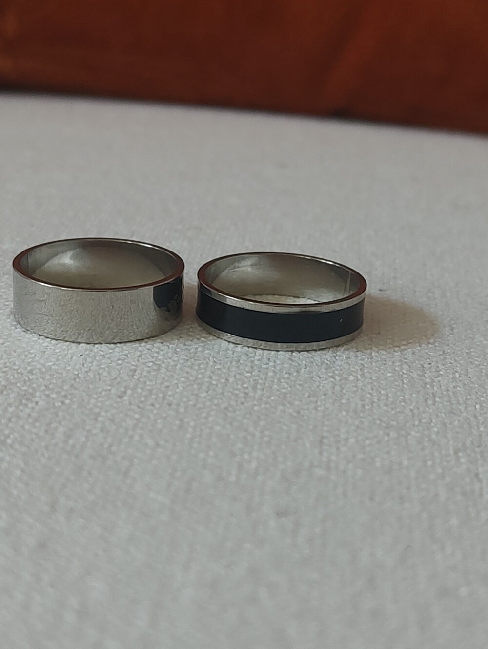2 New Men's Stainless Steel Rings